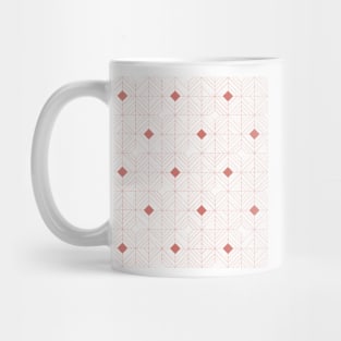 Diamonds Coral Mug